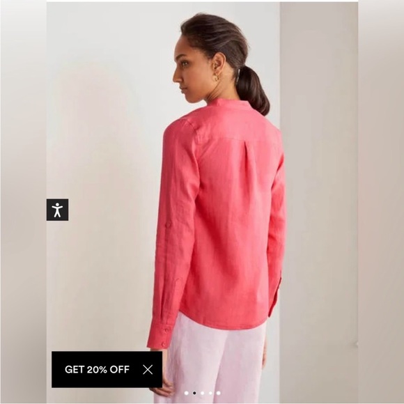 Boden Lollipop Linen Button front - Picture 2 of 9